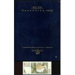 Central Bank of Aruba, a blue leatherette presentation album for the issue of 1 January 1990, (...
