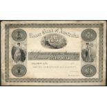 Union Bank of Australia, a Perkins Bacon composite essay for a £1, Melbourne, 18- (ca 1838), (V...