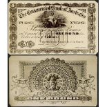 The Commercial Bank of Australia, printers archival photographs showing obverse and reverse des...