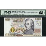 Austria National Bank, 5000 schilling, 1988 (ND 1989), serial number A 232773 G, (Pick 153, ON...