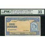 Bahamas Government, £5, 1936 (ND 1953), serial number A/1 010653, (TBB B115, Pick 16a),