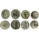 Ancient Greek bronzes (4), Macedon, Philip III Arrhidaios (323-17 BC), 5.17g, Apollo right, rev...