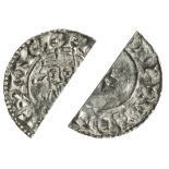 Edward the Confessor (1042-66), Cut Halfpenny, facing bust-small cross type, Godwine, 0.51g, cr...