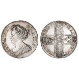 Anne (1702-14), Shilling, 1711, fourth laureate and draped bust left, rev. crowned shields cruc...