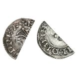 Edward the Confessor (1042-66), Cut Halfpenny, radiate/small cross type, Winchester, 0.61g, rad...