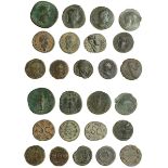 Roman Provincial bronzes and small brass (11), various mints from Thrace to Antioch, including...