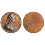 John Smart (1741-1811), uniface copper medal, by John Kirk after Joachim Smith, 36.5mm., ioh sm...