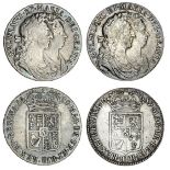 William and Mary (1688-94), Halfcrowns, 1689 primo (2), conjoined laureate and draped busts rig...