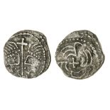 Early Anglo-Saxon England, secondary phase (c. 710-760), silver Sceat, series J ('York'), type...