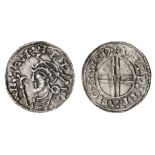 Cnut (1016-35), Penny, short cross type, Lincoln, 0.70g, diademed head left, sceptre before, re...