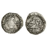 Early Anglo-Saxon England, secondary phase (c. 710-760), silver Sceat, series J ('York'), type...