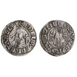 Aethelred II (978-1016), Penny, second hand type, London, Osulf, 1.37g, diademed and draped bus...