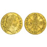 Charles II (1660-85), Guinea, 1678, fourth laureate and draped bust right, rev. crowned shields...