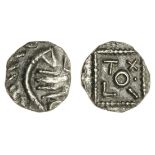 Early Anglo-Saxon England, continental phase (c. 695-740), silver Sceat, Series E, Klosthe Bart...