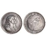 Charles II (1660-85), British Colonisation, 1670, silver medal, by J. Roettier, carolvs et cath...