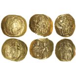 Alexius I Comnenus (1081-1118), gold Hyperpyron, Thessalonica, 4.23g, Christ enthroned, with bl...