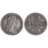 Charles II (1660-85), Crown, 1681 tricesimo tertio, fourth laureate and draped bust right, rev....