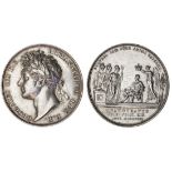 George IV (1820-30), Coronation, 1821, silver medal by B. Pistrucci, laureate head left, rev. k...