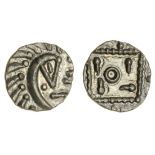 Early Anglo-Saxon England, continental phase (c. 695-740), silver Sceat, Series E, variety G, 1...