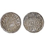 Mercia, Burgred (852-874), Penny, 1.19g, 3h, Duda, + bvrgred rex, diademed and draped bust righ...