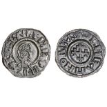 Wessex, Aethelwulf (839-858), Penny, 1.24g, 9h, Canterbury, Daegheah, + edelvvlf rex, diademed...