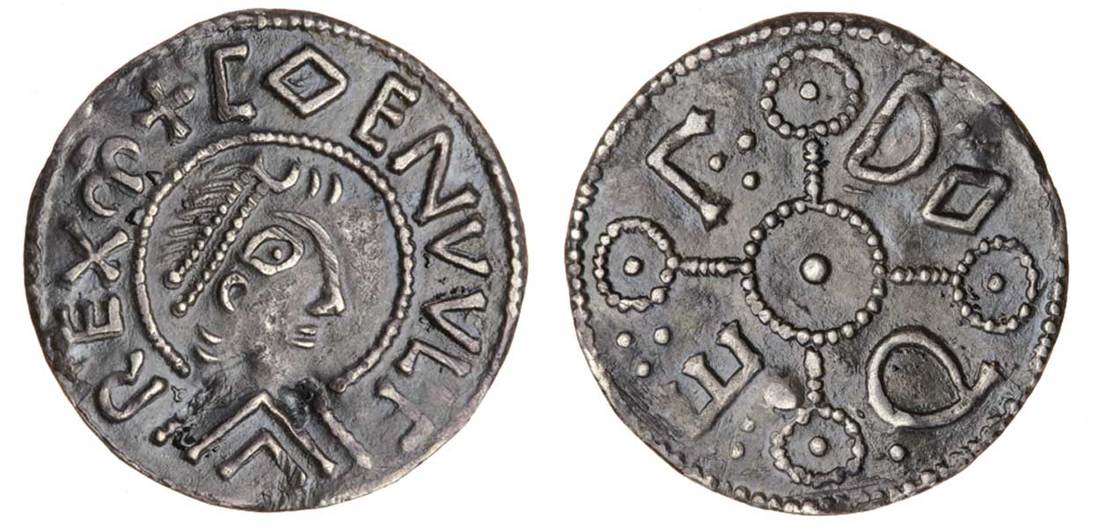 Mercia, Coenwulf (796-821), Penny, 1.26g, 12h, large portrait type (c.800-821), East Anglian mi...