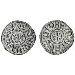 East Anglia, Saint Edmund (855-869), Penny, 1.36g, 6h, early phase (c.855-870), Beornferth, + e...