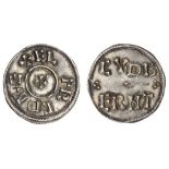 Wessex, Alfred (871-899), Penny, 12h, Two Line type, London, Cuthbert, + el fr ed re around sma...