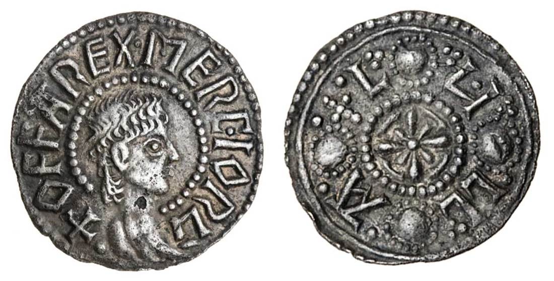 Mercia, Offa (757-796), Penny, 1.28g, 6h, light coinage (c.779-792/3), London, Lulla, +offa rex...