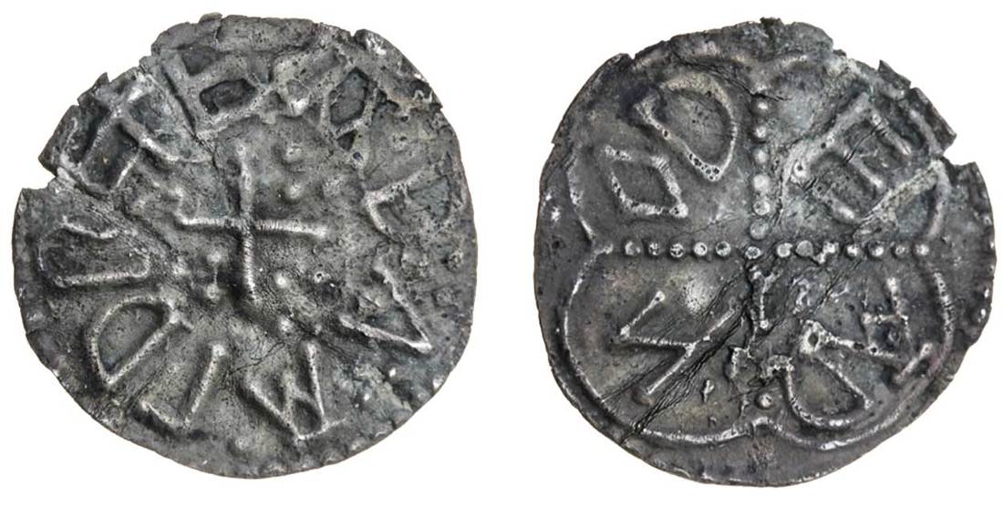 East Anglia, Eadwald (c.796-c.798), Penny, 1.17g, 12h, Circumscription type, Eadnoth, + e.a.d.a...