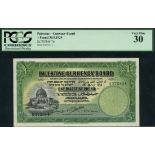 Palestine Currency Board, £1, 30 September 1929, serial number G 375814, (Pick 7b, TBB PCB B2b,...