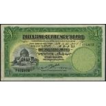 Palestine Currency Board, £1, 30 September 1929, serial number F 425923, (Pick 7b, TBB PCB B2b,...