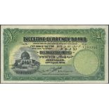 Palestine Currency Board, £1, 20 April 1939, serial number K 249955, 'serif', (Pick 7c, TBB PCB...