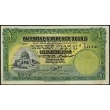 Palestine Currency Board, £1, 20 April 1939, serial number W 897041, (Pick 7c, TBB PCB B2c, Dab...