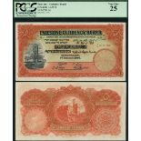 Palestine, Currency Board, £5, 1 January 1944, red serial number E 012196, (Pick 8d, PCB B3d, D...