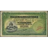 Palestine Currency Board, £1, 20 April 1939, serial number P 394260, (Pick 7c, TBB PCB B2c, Dab...