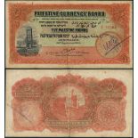 Palestine, Currency Board, £5, 30 September 1929, red serial number B 158363, (Pick 8b, TBB PCB...