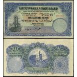 Palestine, Currency Board, £10, 7 September 1939, red serial number A 844935, 'sans serif', (Pi...