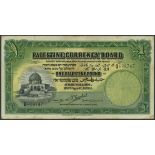 Palestine Currency Board, £1, 20 April 1939, serial number Q 628747, (Pick 7c, TBB PCB B2c, Dab...