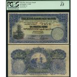 Palestine, Currency Board, £10, 1 January 1944, red serial number B 516897, (Pick 9d, TBB PCB B...