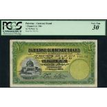 Palestine Currency Board, £1, 1 January 1944, serial number A/1 981716, (Pick 7d, TBB PCB B2d,...