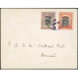 Brunei 1906 Overprinted on Stamps of Labuan Issued Stamps 1c. black and purple error overprint...