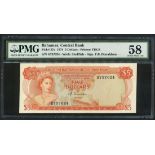 Central Bank of The Bahamas, $5, 1974, serial number K424070, (Pick 37a, TBB B302a),