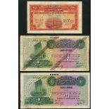 A group of Syrian notes including Banque de Syrie et du Liban, 1 Livres (2), 1939, (TBB B605, 6...