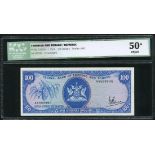 Central Bank of Trinidad and Tobago, $100, 6th June 1977, serial number AA 599996, (TBB B210 Pi...