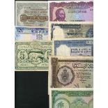 A group of World notes including the Government of Falkland Islands, 50 pence, 1974,