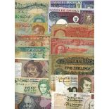 A group of World notes including Angola (3), Argentina, Australia (4), Bank of England forgerie...