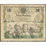 Privilegirte Oesterreichische National-Bank, Austria, 10 Gulden, 15th January, 1863, (Pick A89)...