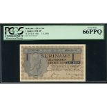 Suriname Zilverbon, 1 gulden, 1st April 1960, (Pick 108b),