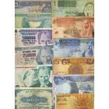 A group of Middle Eastern notes including Israel, Iraq (7), Jordan (8), Palestine (2), Turkey (...